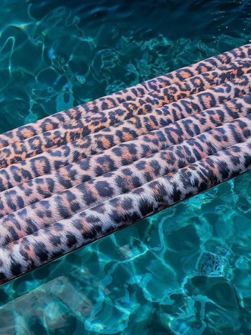 Leopard Print Inflatable Pool Float - Brown - Picture 3 of 4